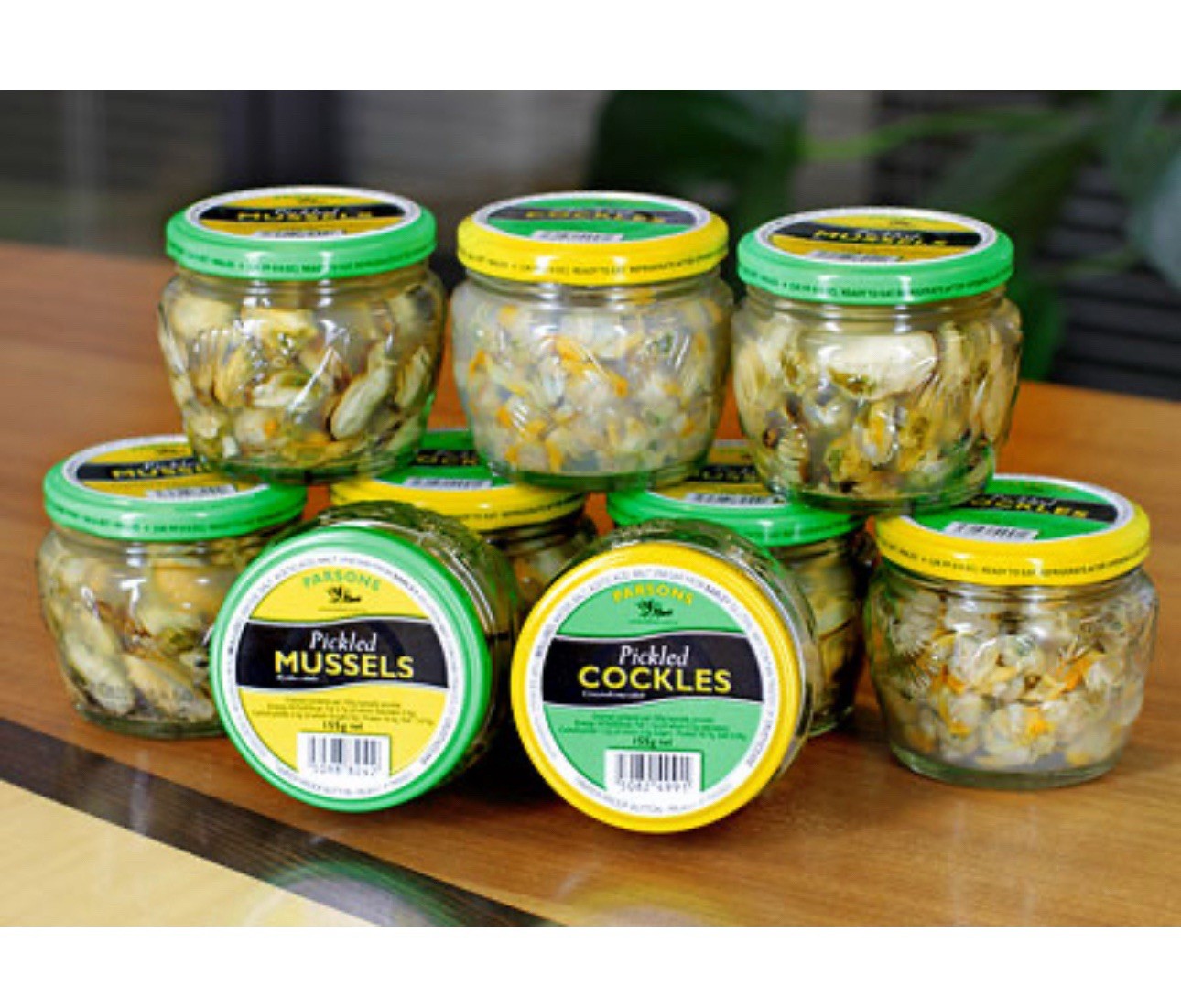 Parsons Pickled Cockles Case of 6 Jars Ready To Eat