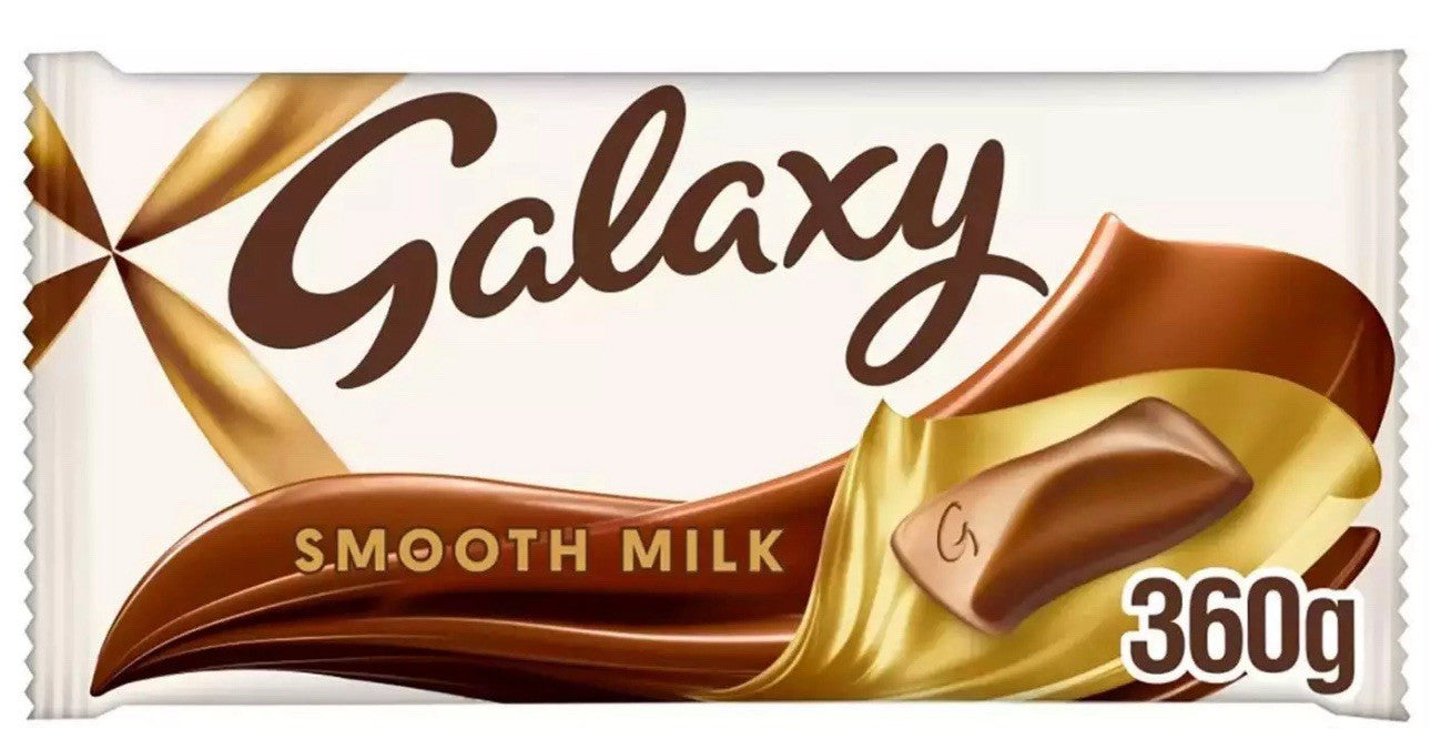 Galaxy Smooth Milk Chocolate Bar for Sharing, 360g | UK Mother's Day Gift Easter