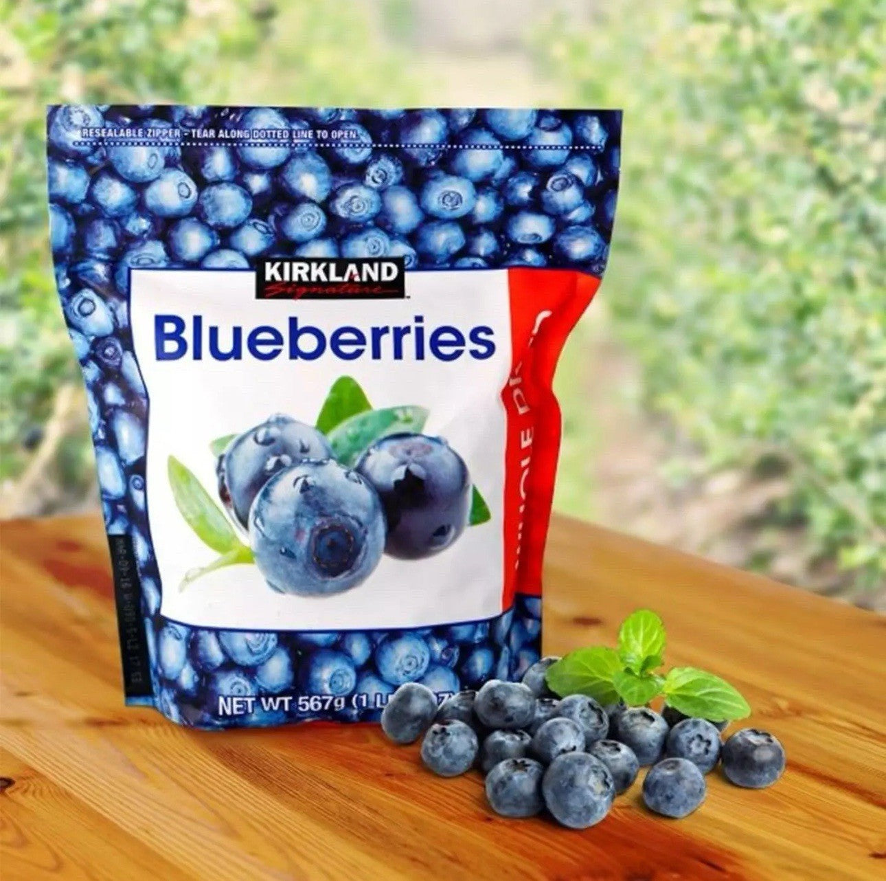 Kirkland Signature Whole Dried Blueberries Sweet Plump Dry Fruit Snack Pack 567g