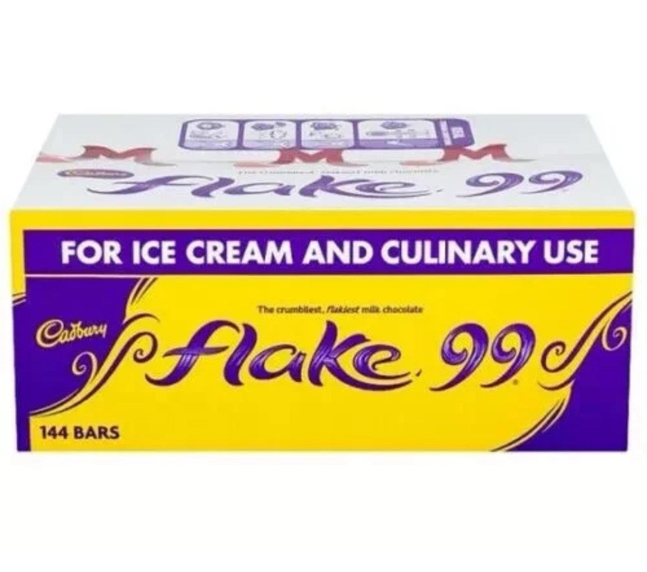 Bulk Box Of 144 Cadbury Flake 99 Bars 1.2Kg Ice Cream , Trifle Etc
