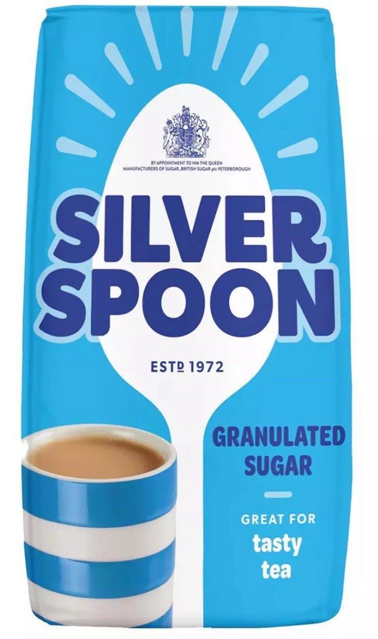 Silver Spoon Granulated Pure Cane Tea Coffee White Sugar Big Large Bag Pack 5Kg