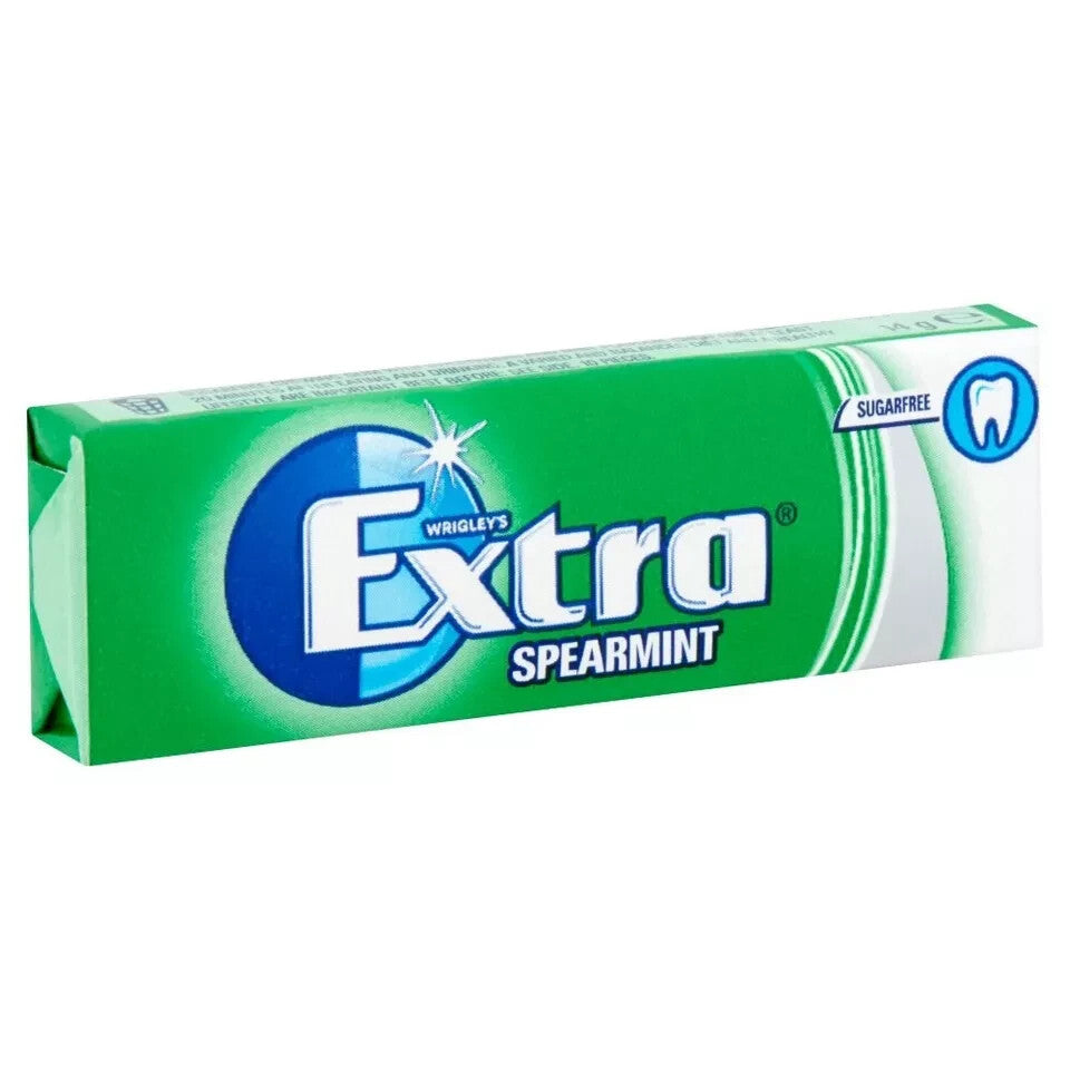 30 Packs Wrigley's Extra Chewing Gum Spearmint Sugar Free Best One