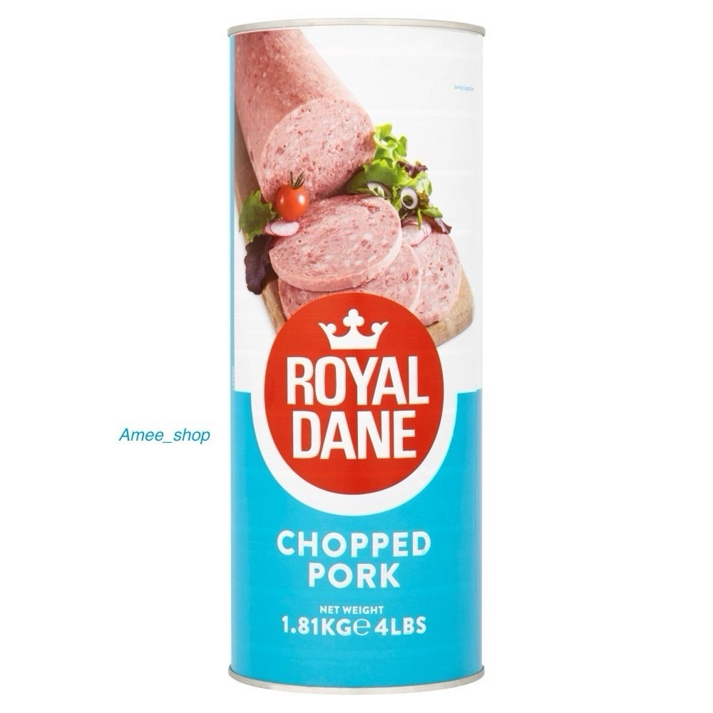 Large 1.81Kg Tin Of Chopped Pork Meat Royal Dane