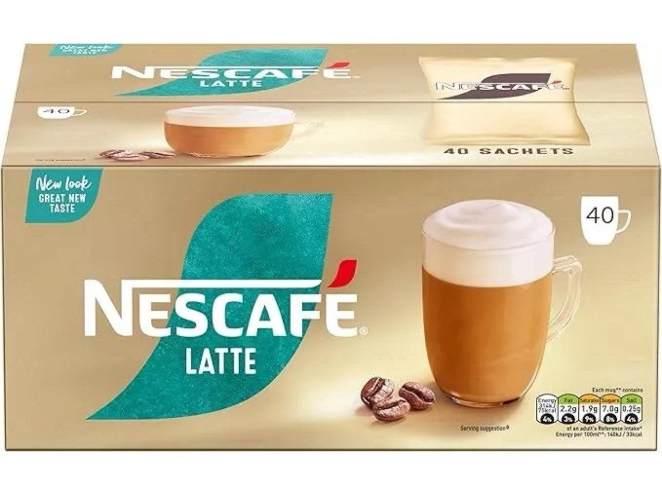 Nescafé Latte Instant Coffee Sachets - 40 X 18G