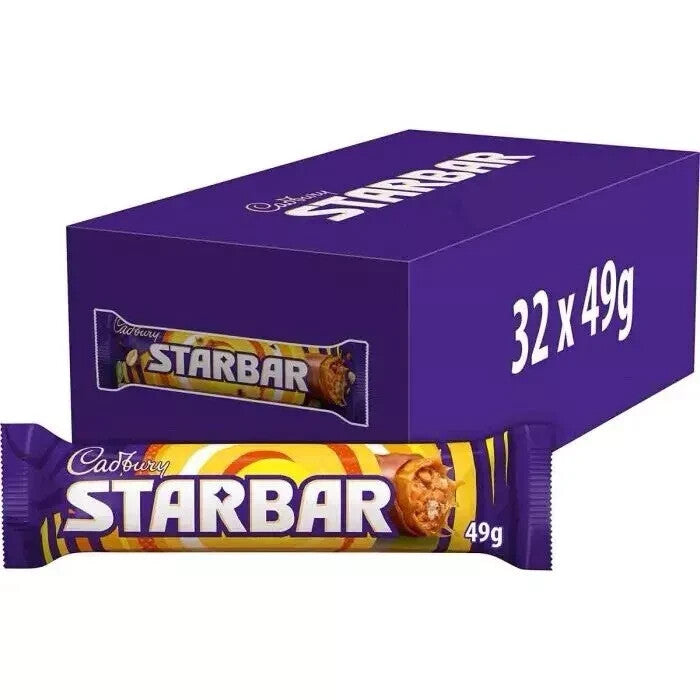 Full Box of 32 Cadbury Starbar Chocolate 49g Bars *CHEAPEST ON Tracked