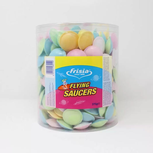 Sour Mix Frisia Flying Saucers Tub Retro Sweets New UFOs