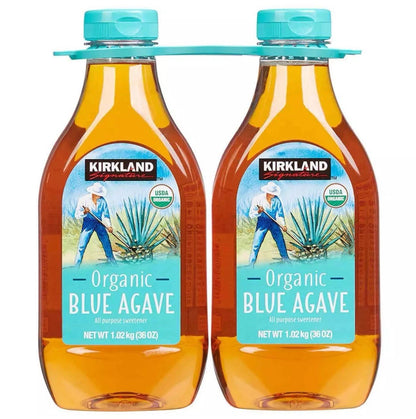 Kirkland Signature Organic Blue Agave Sweetener Syrup All Purpose Pack 2 x 736ml