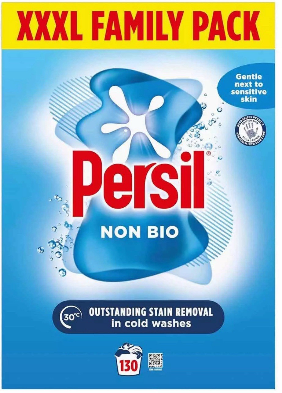Persil Non Bio Laundry Detergent Cleaning Washing Powder 130 Wash Pack 6.5kg
