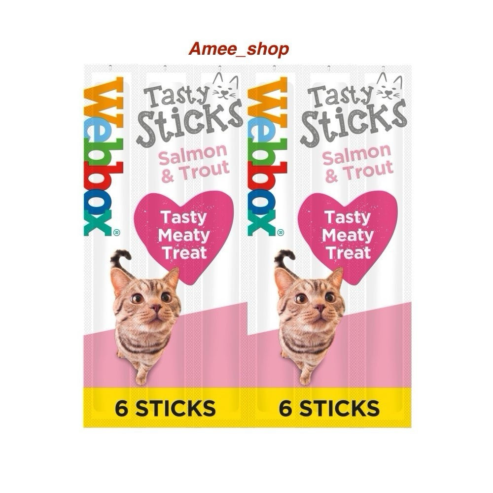 Webbox Cat Delight Sticks Treat Chew Snack - Salmon