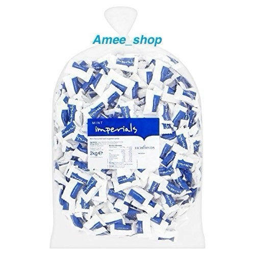 Lichfields Sweets Mint Imperials 2kg Bag - Individually Wrapped Mints