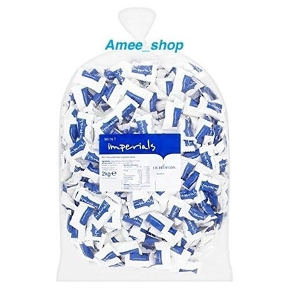 Lichfields Sweets Mint Imperials 2kg Bag - Individually Wrapped Mints