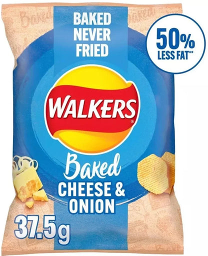 Walkers Crisps Oven Baked Cheese & Onion 32 x 37.5 Tracked Postage Only £21.99