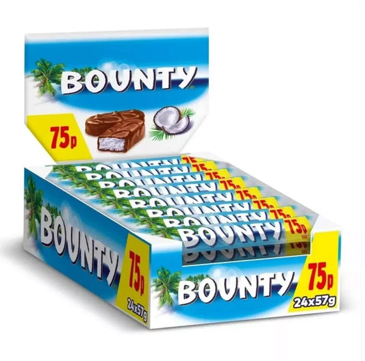 Bounty Milk Chocolate Twin Bar 57g Perfect Kids Gift