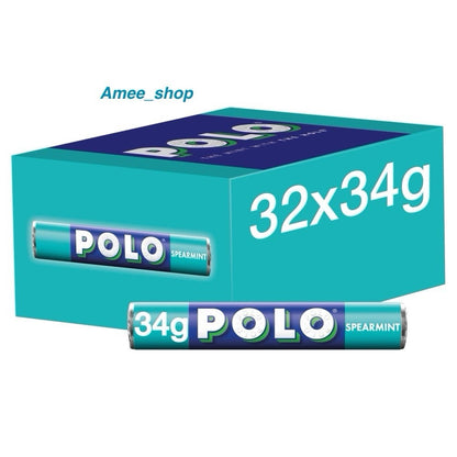 Nestle Polo Mints Box of 32 Rolls Of 34g Spearmint