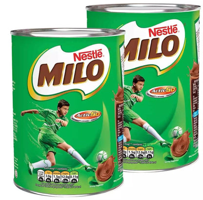 Nestle Milo Malted Milk Malt Extract Skimmed Milk &Cocoa Chocolate Pack 2 x 400g