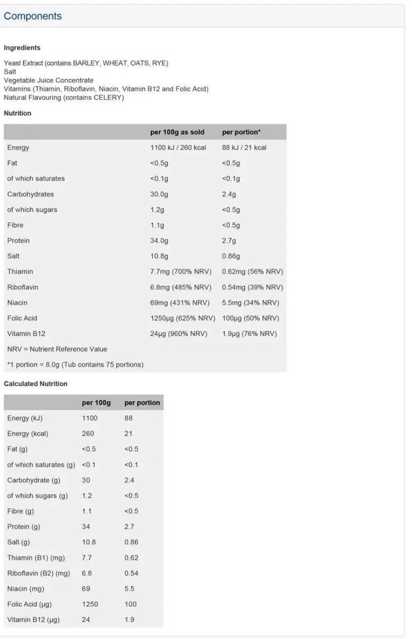 MARMITE 2 x 600g Tubs