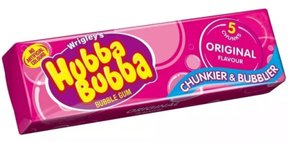 Hubba Bubba Bubble Gum Original Flavour Pack Of  20 X 5 Pcs (BBD 16/01/2025)
