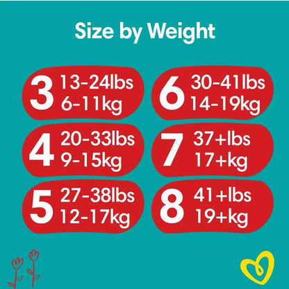 Pampers Baby Dry Nappy Size 7 Diaper Protect Pants 17+kg Jumbo+Pack 2x50 Nappies