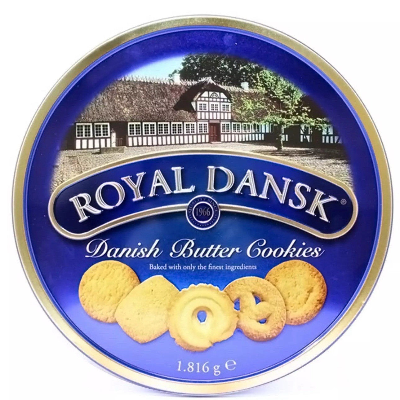 Royal Dansk Kelsen Danish Baked Pure Butter Cookies Biscuit Large Tin Pack 1.8kg