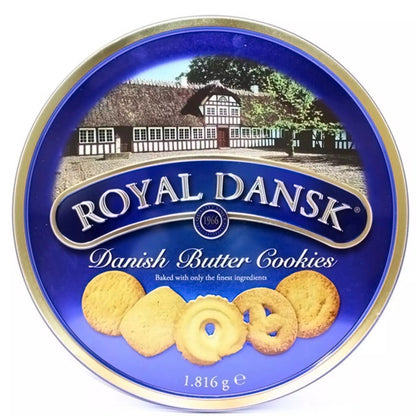 Royal Dansk Kelsen Danish Baked Pure Butter Cookies Biscuit Large Tin Pack 1.8kg