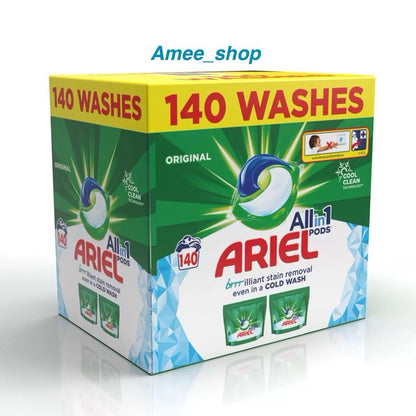 Ariel Washing Pods All In 1 Pods Clothes 2 x 70 Washes (140 washes) Original