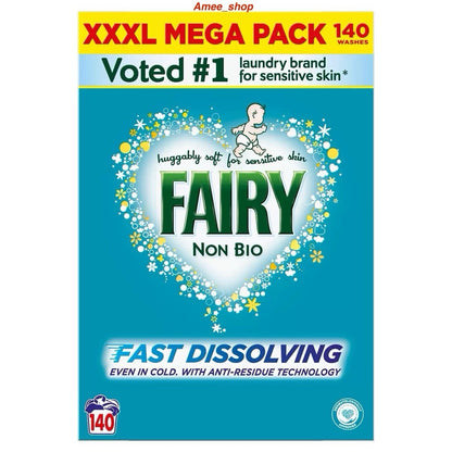 Fairy Non-Bio Washing Powder 140 Washes  Laundry Fast Dissolve