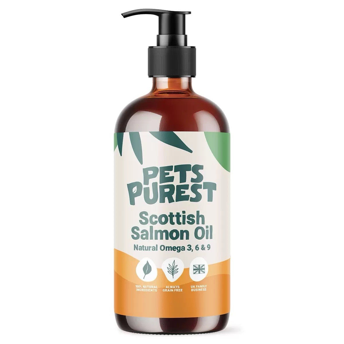 2 x 300ml Pets Purest Scottish Salmon Oil For Dogs, Cats Etc - Pure Omega