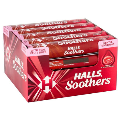 HALLS Soothers cherry Flavour  20 x 45g Full Box