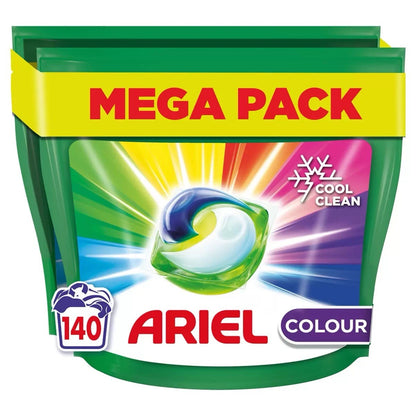 140 Ariel Colour Washing Pods All In 1 Pods Clothes Washes Cool Clean