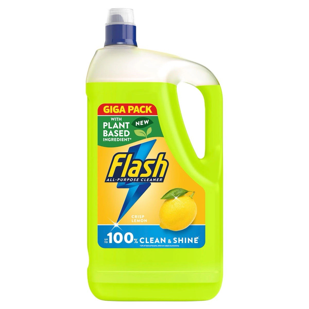 Flash Lemon All Purpose Liquid Cleaner Fresh Scent Grease Clean Shine Pack 5L