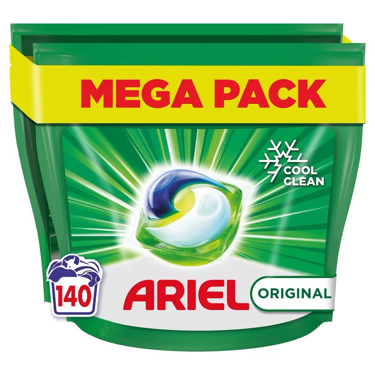 Ariel Washing Pods All In 1 Pods Clothes 2 x 70 Washes (140 washes) Original