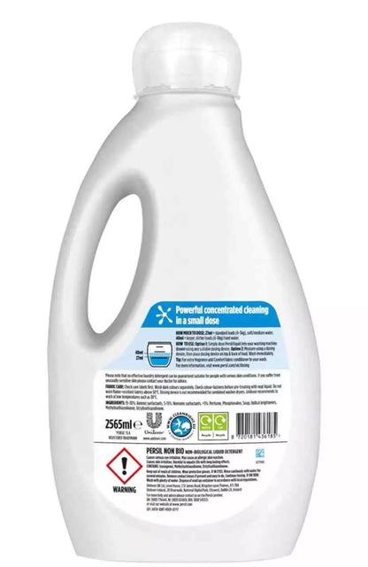 Persil Non-Bio Laundry Sensitive Skin Gentle Detergent 95 Washes XXXL Pack 2.56L