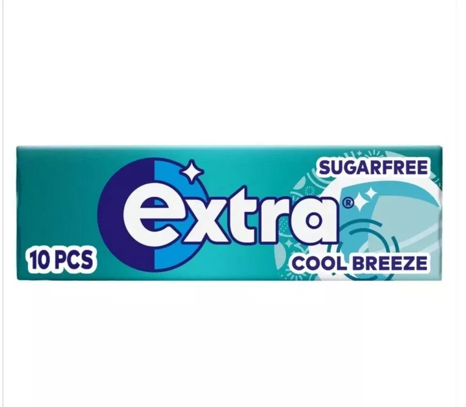 30 Packets Wrigleys Extra Chewing Gum Cool Breeze Sugar Free £18.50 FREE POSTAGE