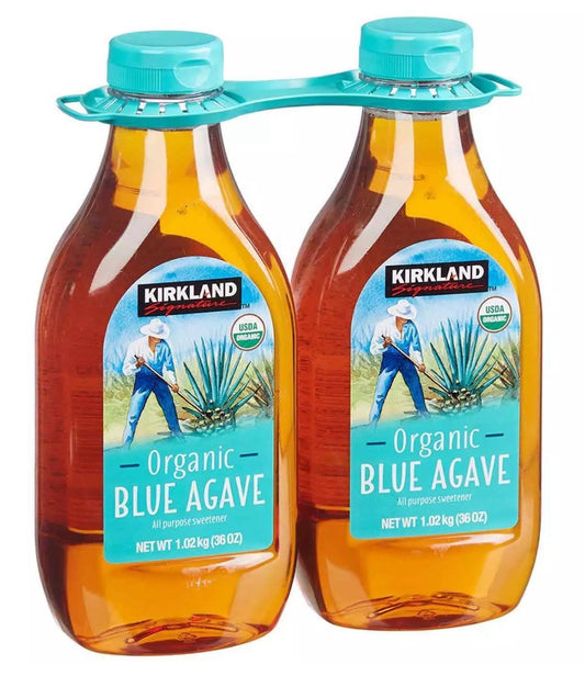 Kirkland Signature Organic Blue Agave Sweetener Syrup All Purpose Pack 2 x 736ml