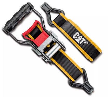 CAT Heavy Duty Ratchet Caterpillar Tie Down Strap Handle 4 Pcs Set 3.8 x 487.6cm