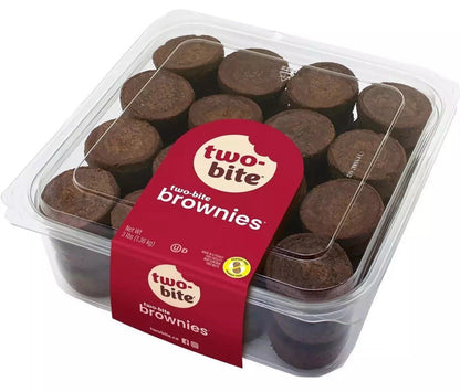 Two Bite Brownies Rich Moist Chewy Decadent Sweet Chocolate Cakes Pack of 1.36kg