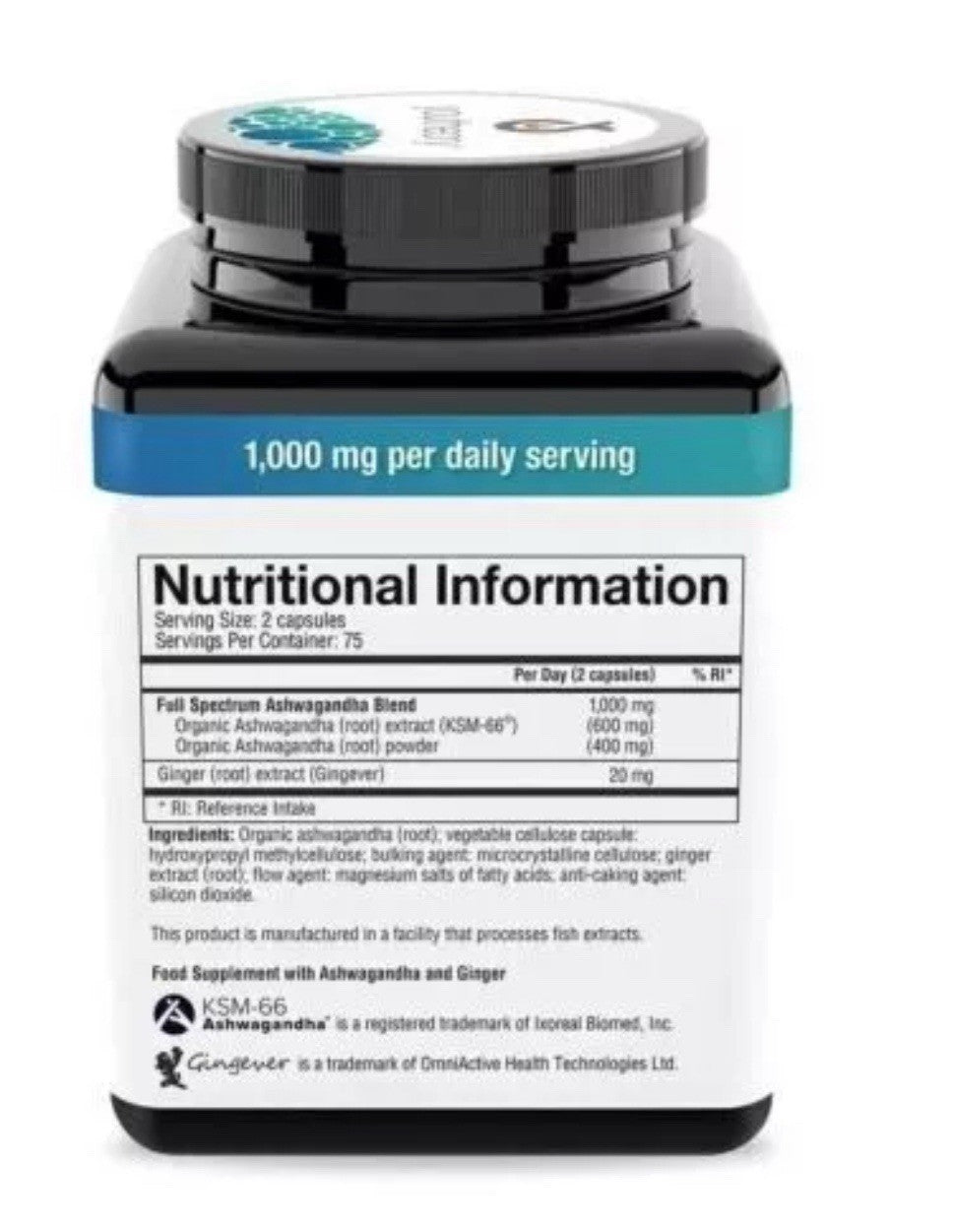 Youtheory Ashwagandha-Helps Resist Stress Vitality Supplement Capsules 150 Count