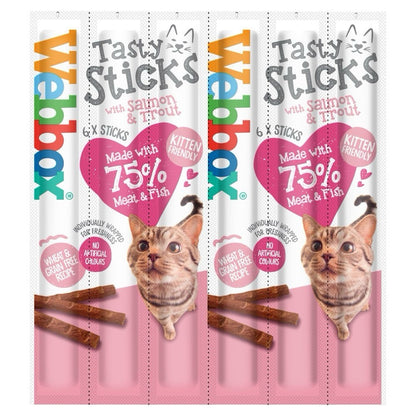 Webbox Cat Delight Sticks Treat Chew Snack - Salmon