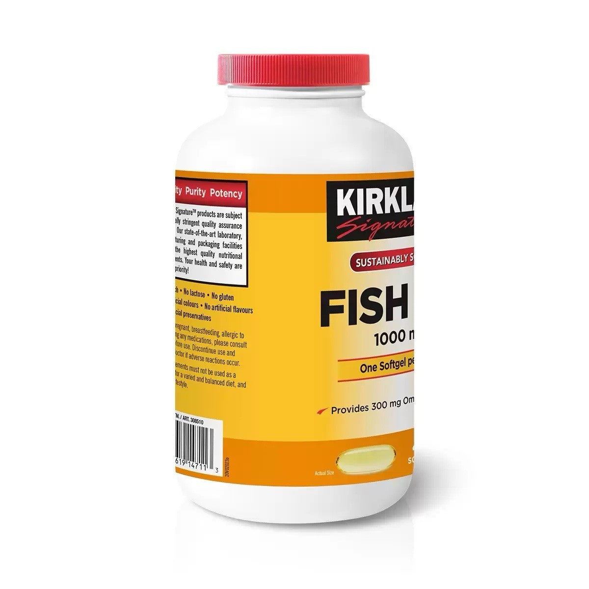 Kirkland Fish Oil Vitamins 400 Softgel Fatty Acids Omega3