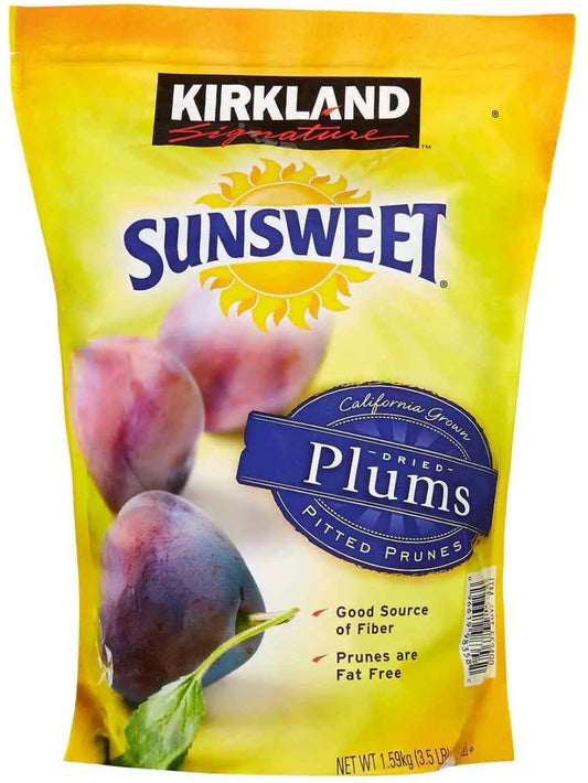 Kirkland Signature Sunsweet Pitted Dried Plums Dry Whole Fruit Prune Pack 1.59kg
