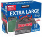 KIRKLAND SIGNATURE FLEX-TECH DRAWSTRING KITCHEN XL TRASH RUBBISH BIN 90 BAGS NEW
