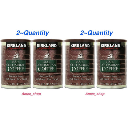 4 x 100% Colombian Ground Filter Coffee, 1.362kg columbian Tins