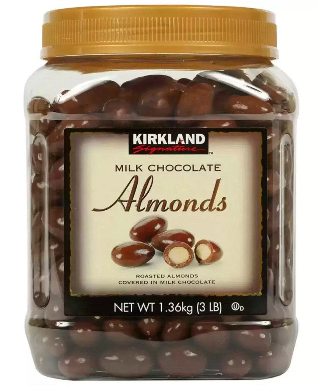 Kirkland Signature Milk Chocolate Almonds Sweet Covered Dry Roasted Nuts 1.36kg