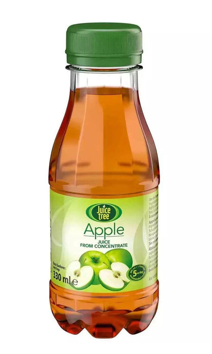 Juice Tree Apple Juice Drink From Concentrate Bottle Kid Lunch Box Pack 12x330ml