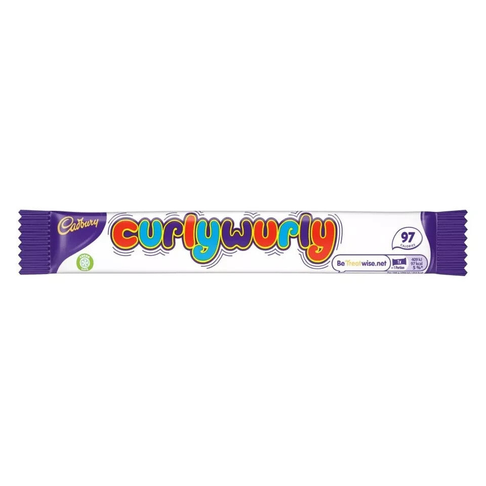 48 X CADBURY Curly Wurly Chocolate Bars - 48X21.5G Royal Mail Tracked