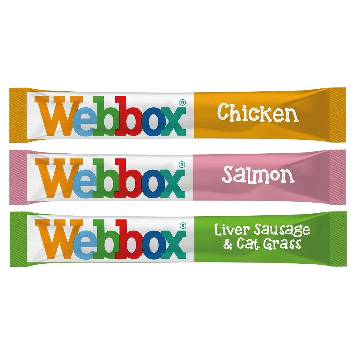 Webbox Lick-e-Lix Cat Treat Mega Mix Chicken Salmon Liver Sachets Pack 50 x 15g