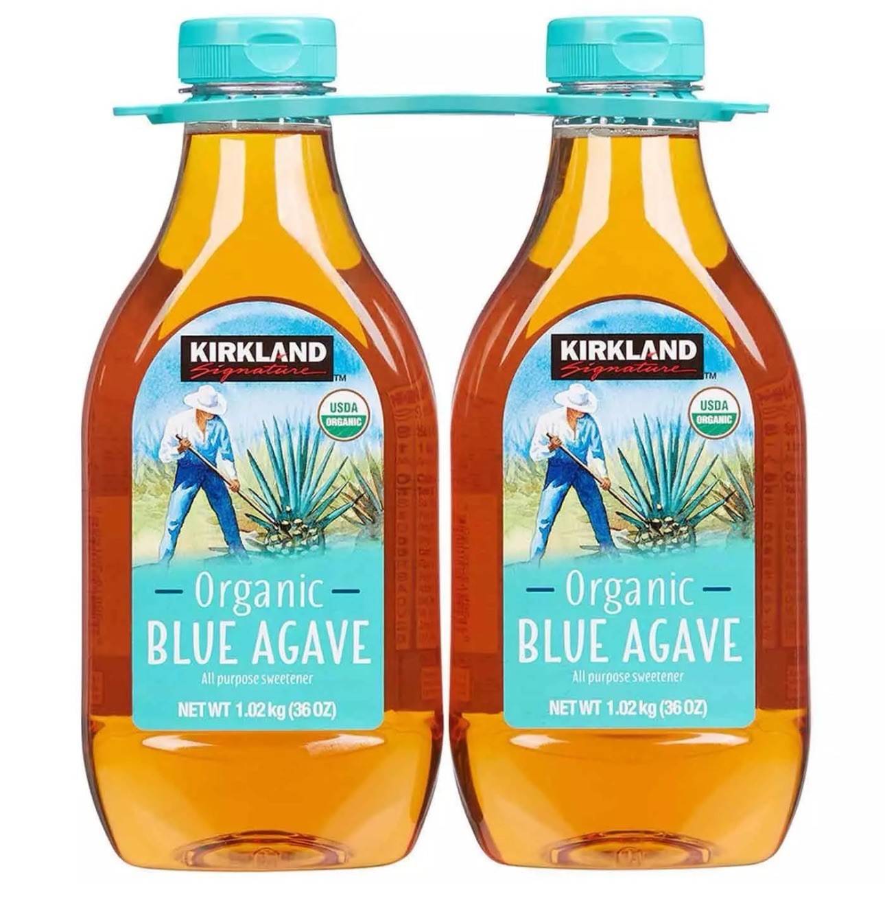 Kirkland Signature Organic Blue Agave Sweetener Syrup All Purpose Pack 2 x 736ml