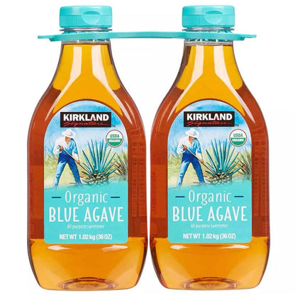 Kirkland Signature Organic Blue Agave Sweetener Syrup All Purpose Pack 2 x 736ml