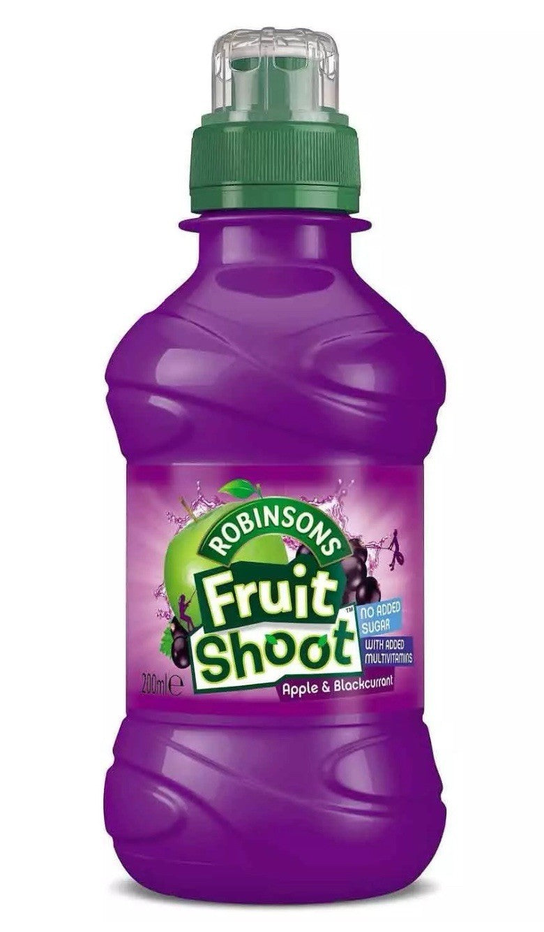 Robinsons Fruit Shoot Juice Real Apple & Blackcurrant Kids Bottle Pack 24x200ml