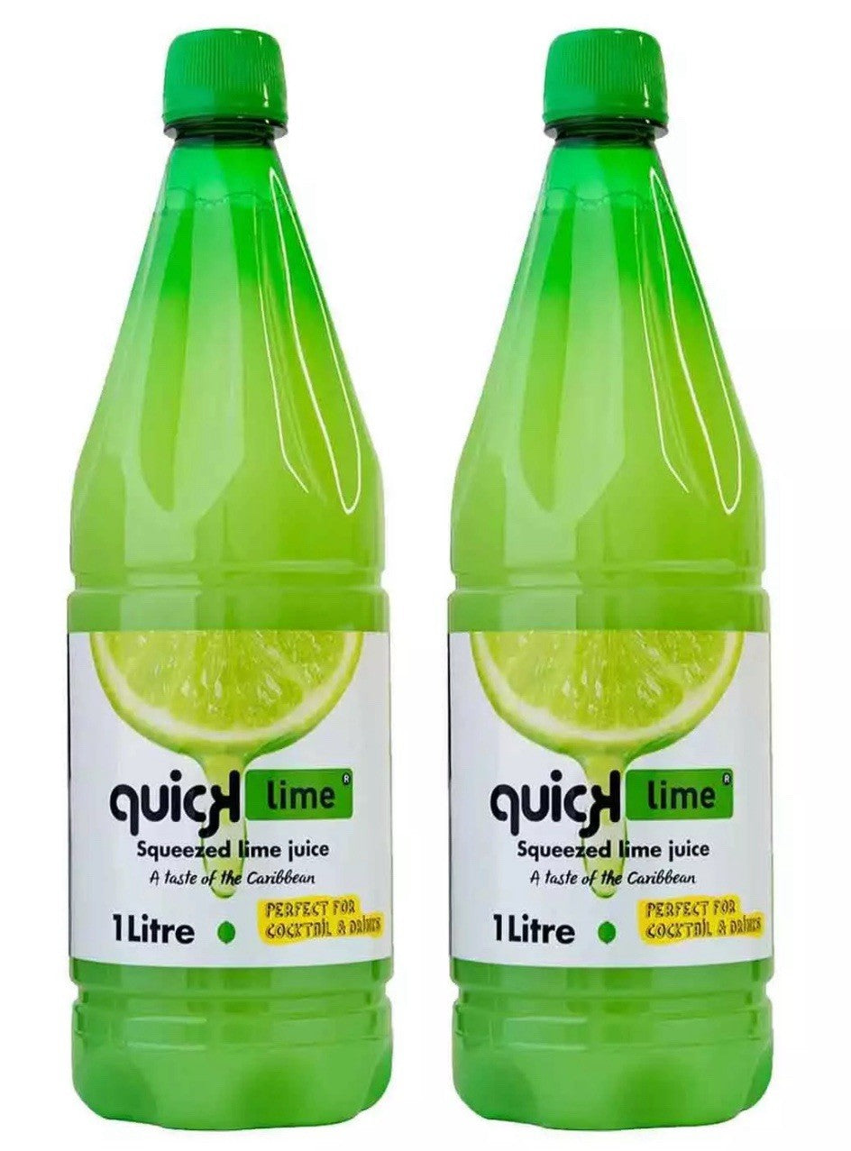 Quick Lime Freshly Squeezed Juice Taste From Concentrate (2x1000ml) Pack 2 x 1L